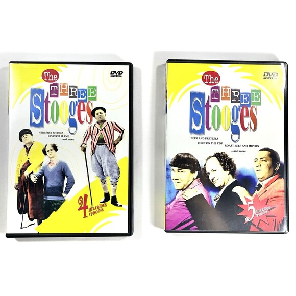 The Three Stooges DVD 2 Disc Set Vintage 2003 New Sealed DVDs - Picture 2 of 12